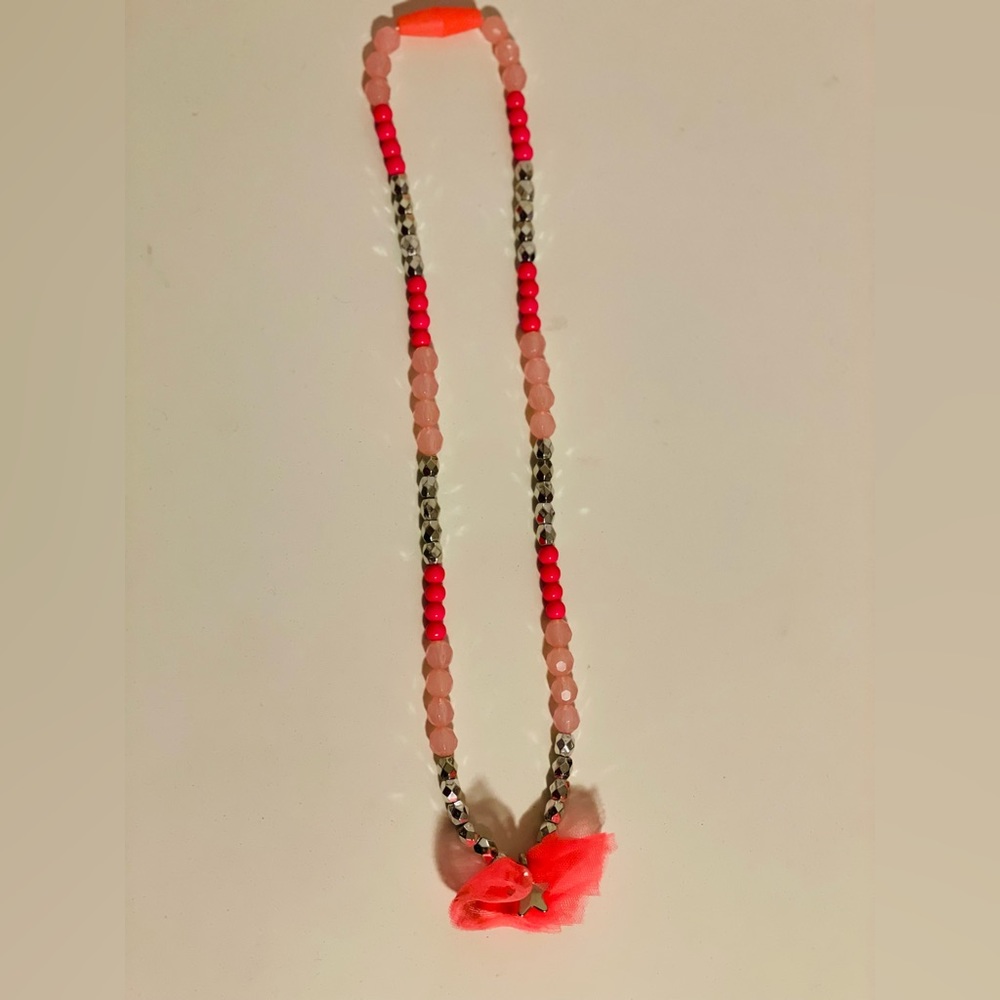 Vibrant pink necklace for girls